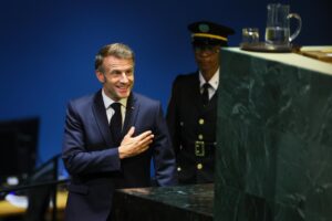 El presidente francés Emmanuel Macron. EFE/EPA/LESZEK SZYMANSKI POLAND OUT