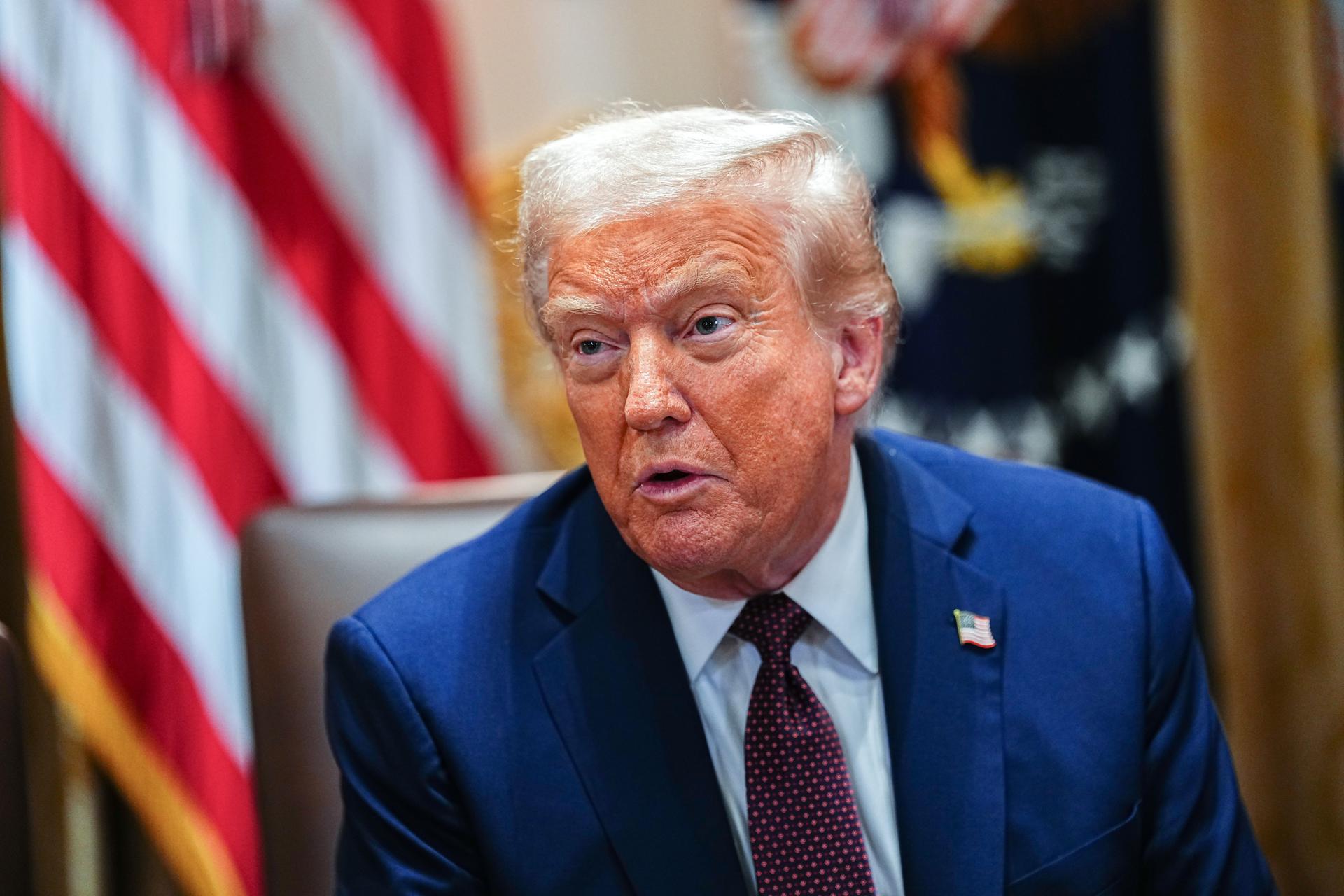 El presidente de Estados Unidos, Donald Trump. EFE/EPA/AARON SCHWARTZ / POOL