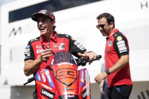 El piloto español Marc Marquez este jueves en el Gran Premio de San Marino.EFE/EPA/DANILO DI GIOVANNI