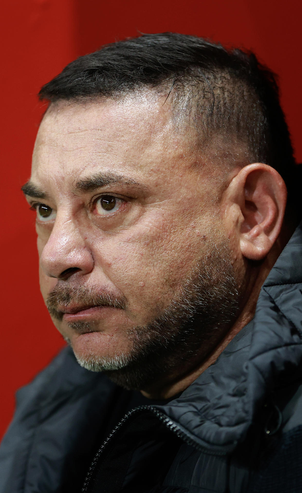 Antonio Mohamed, entrenador del Toluca, este sábado en conferencia de prensa tras el partido de la jornada 11 de la Liga MX frente al Mazatlán. EFE/ Felipe Gutiérrez

