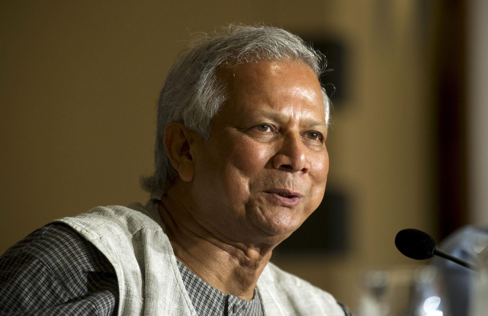 El primer ministro interino de Banglades, Muhammad Yunus. EPA/EVERETT KENNEDY BROWN