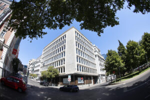 Vista de las oficinas de una de las empresas de Juan Carlos Barrabés, el empresario investigado en la causa que el juzgado de Instrucción número 41 de Madrid sigue contra Begoña Gómez. EFE/ Rodrigo Jiménez