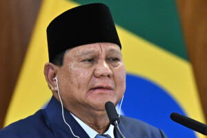 Fotografía de archivo del presidente de Indonesia, Prabowo Subianto.
EFE/ Andre Borges