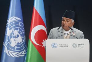 Foto de archivo del presidente de Nepal, Ram Chandra Paudel. EFE/EPA/ANATOLY MALTSEV
