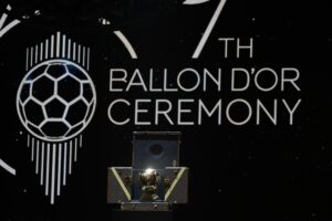 Ceremonia del Balón de Oro este lunes en Paris. EFE/EPA/Mohammed Badra