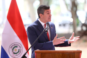El presidente de Paraguay, Santiago Peña, en una foto de archivo. EFE/ Juan Pablo Pino