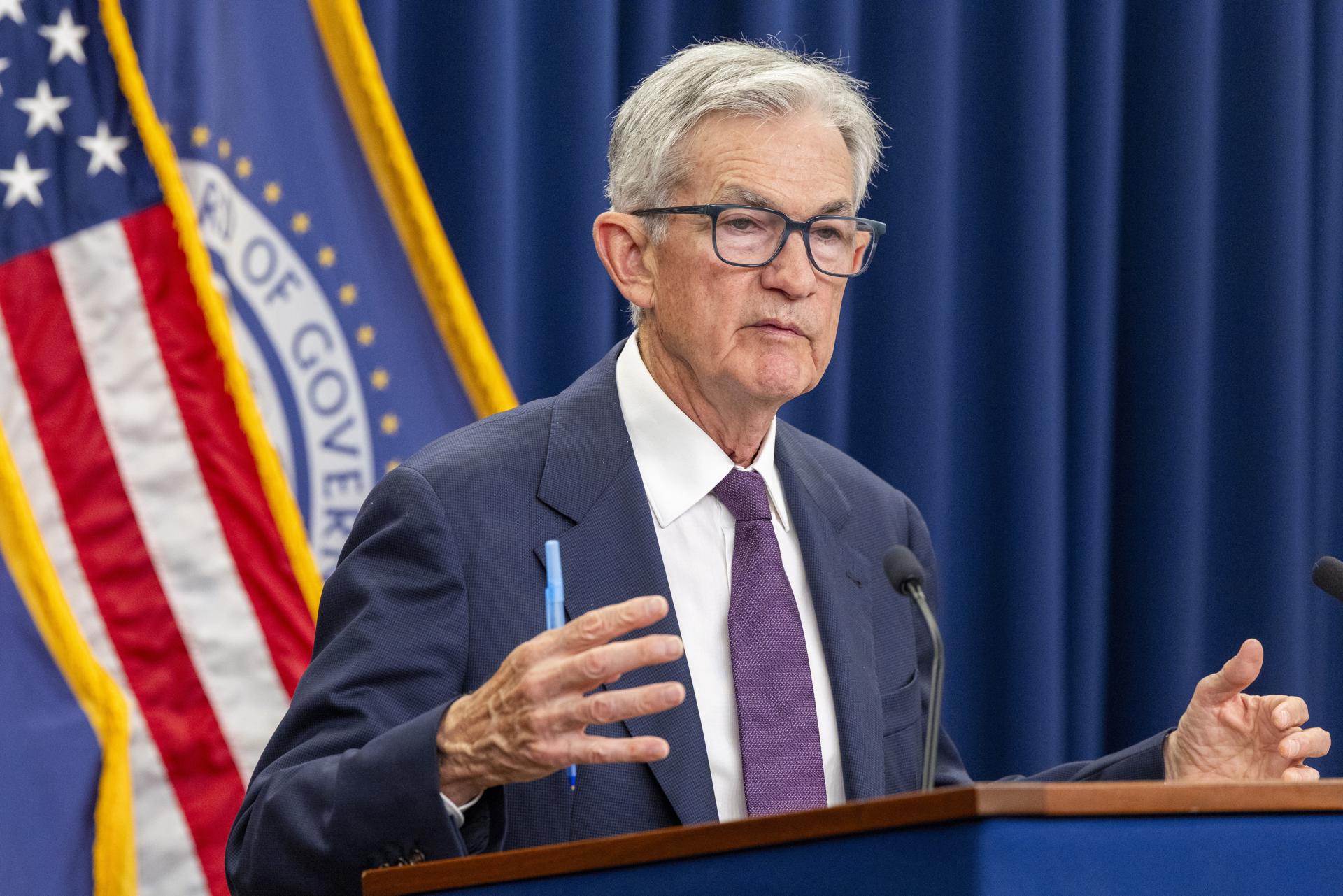 Fotografía de archivo del presidente de la Reserva Federal, Jerome Powell. EFE/EPA/SHAWN THEW