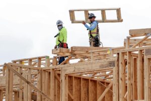 Imagen de archivo de una casa construida en madera. EFE/EPA/ERIK S. LESSER