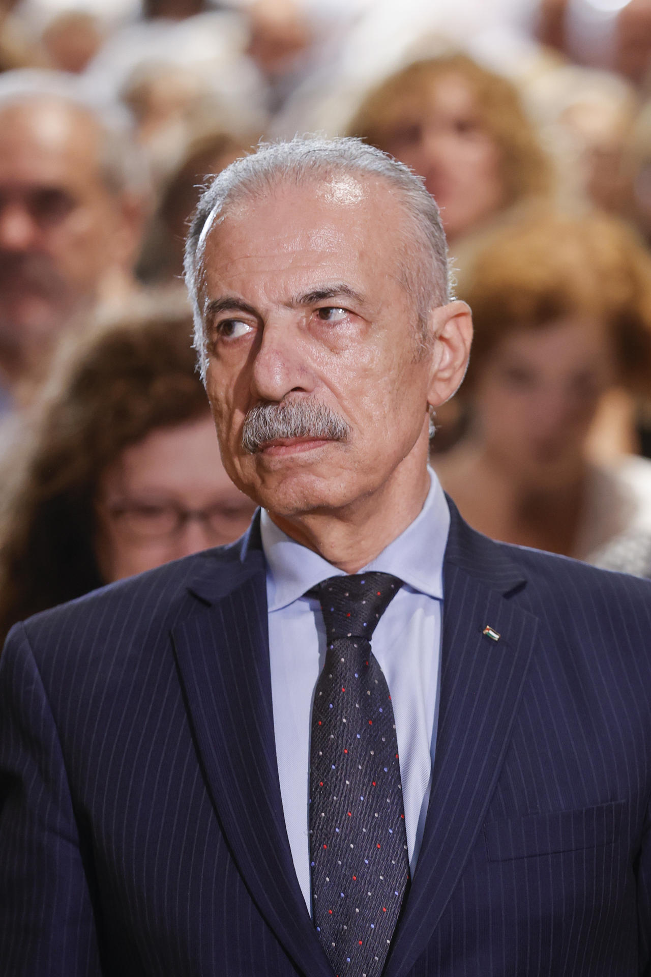 El embajador de Palestina en España, Husni Abdel Wahed, acude en visita oficial al ayuntamiento de Oleiros (A Coruña), donde ha pronunciado este viernes un discurso enmarcado en el ciclo de cine euroárabe Amal. EFE/Cabalar

