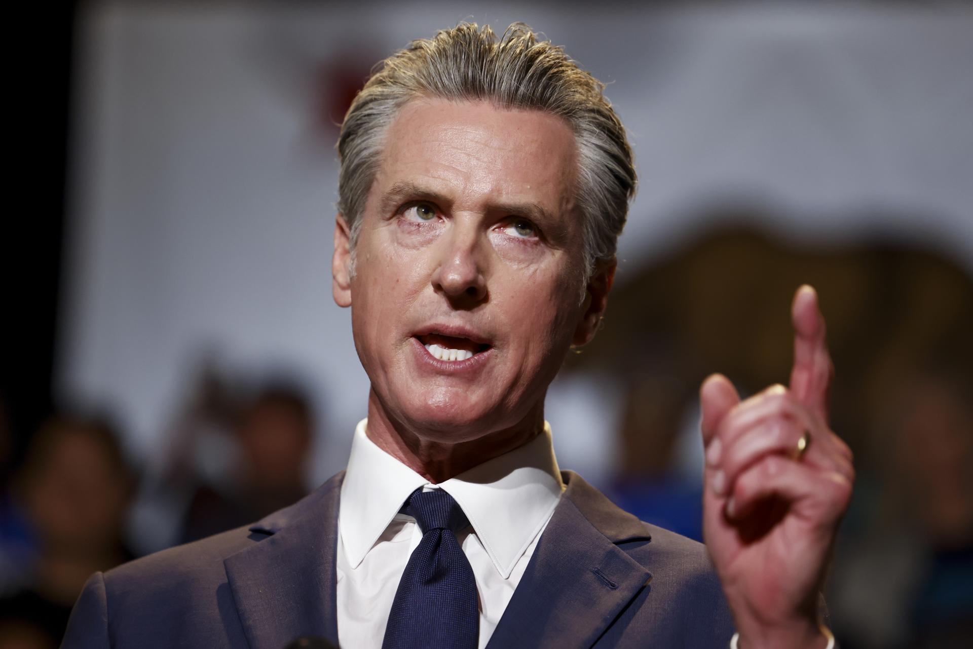 Fotografía del gobernador de California, Gavin Newsom. EFE/Caroline Brehman