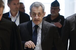 Imagen de archivo del expresidente francés Nicolas Sarkozy . EFE/EPA/YOAN VALAT