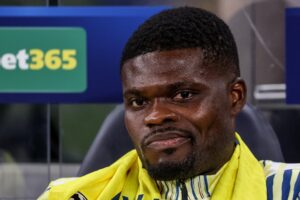 Thomas Partey, jugador del Villarreal, en Londres) EFE/EPA/ANDY RAIN