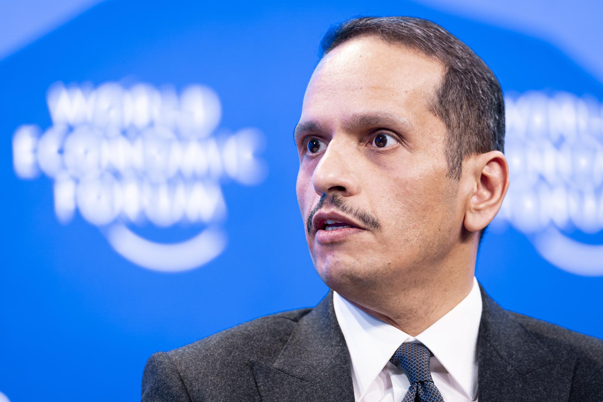 Fotografía de archivo del primer ministro de Catar, Mohammed Bin Abdulrahman al Thani. EFE/Michael Buholzer
