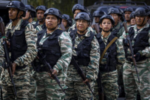 Militares venezolanos participan durante el "Plan Independencia 200" este 11 de septiembre de 2025, en Caracas (Venezuela). EFE/ Miguel Gutiérrez