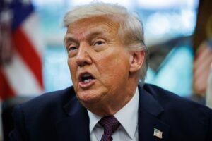 Foto de archivo del presidente de Estados Unidos, Donald Trump. EFE/SAMUEL CORUM