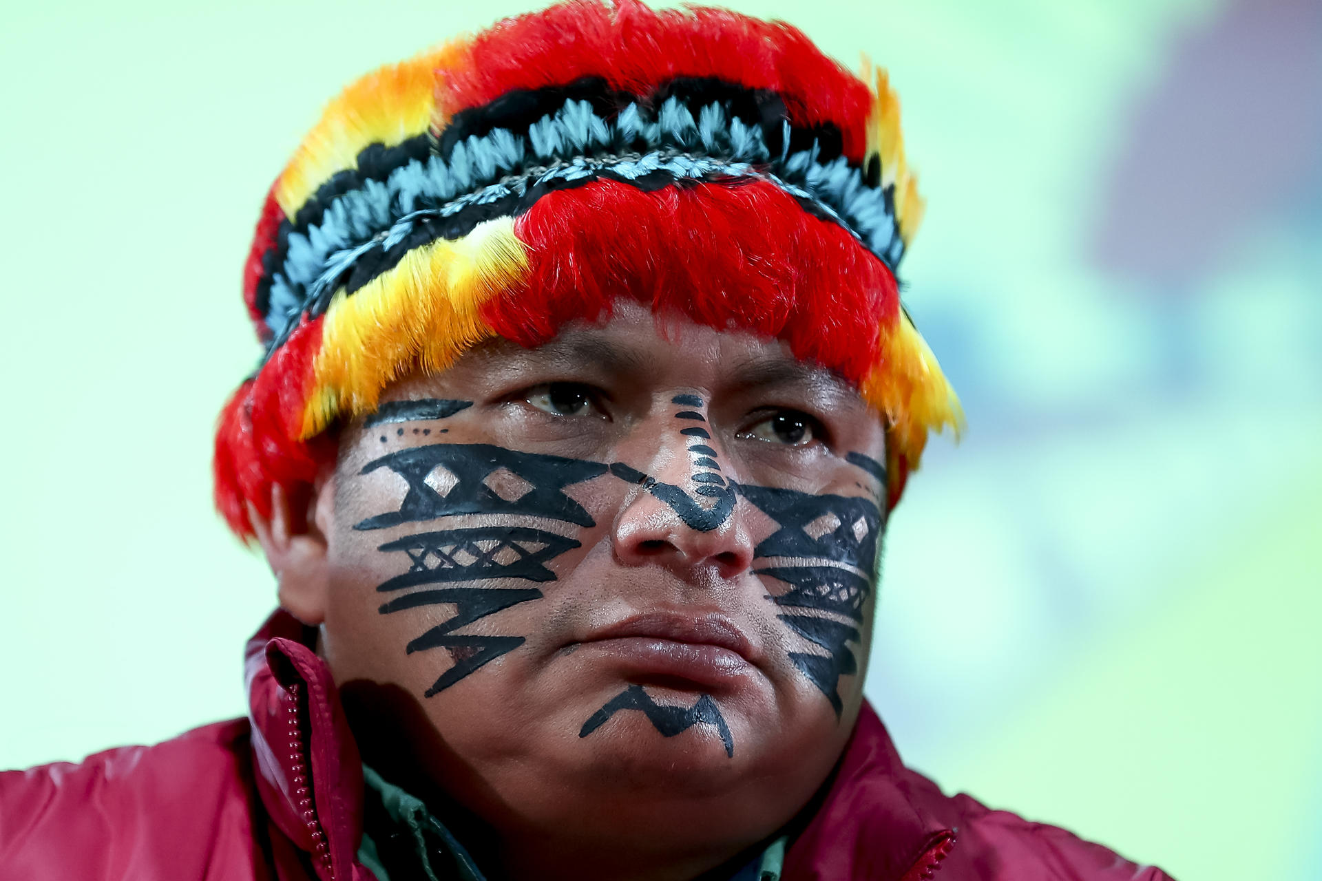 Foto de archivo del presidente de la Confederación de Nacionalidades Indígenas de la Amazonía Ecuatoriana (Confenaie), Marlon Vargas. EFE/ José Jácome