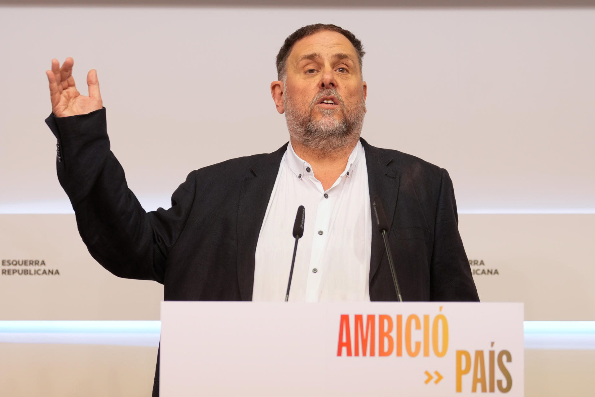 El presidente de ERC, Oriol Junqueras en una imagen de archivo. EFE/Enric Fontcuberta