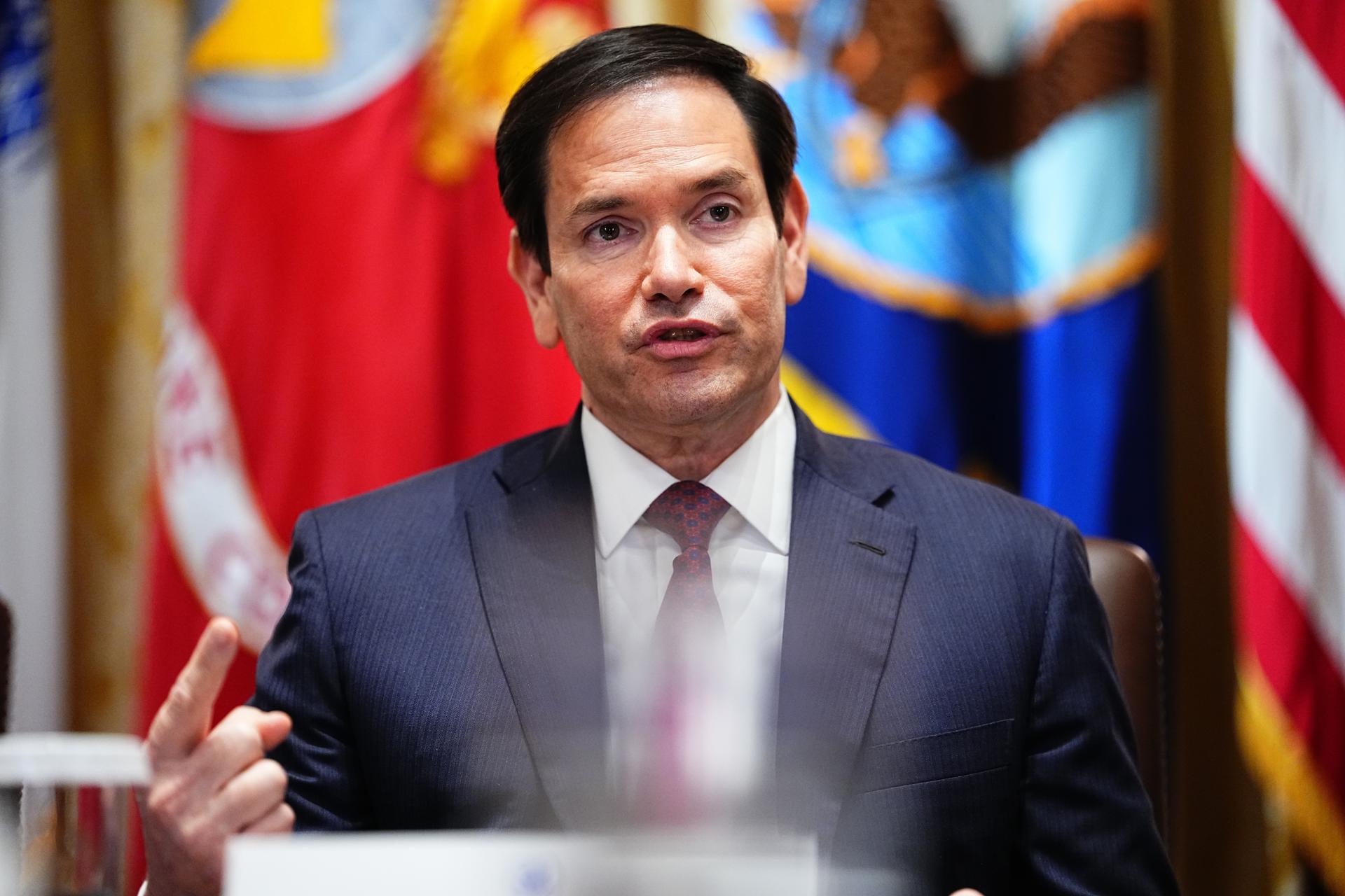 El secretario de Estado de Estados Unidos, Marco Rubio. EFE/Aaron Schwartz