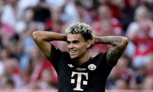 El colombiano Luis Díaz durante un partido del Bayern Múnich. EFE/EPA/RONALD WITTEK