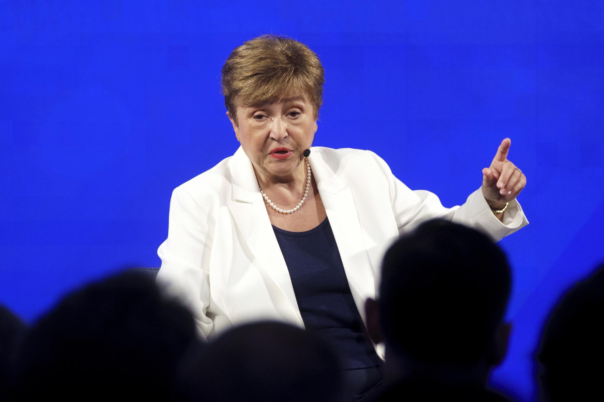 La directora gerente del FMI, Kristalina Georgieva. EFE/EPA/WILL OLIVER

