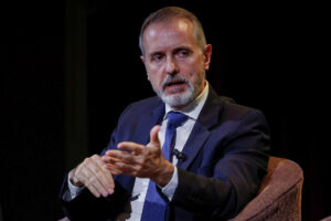 MADRID, 01/10/2025.- El presidente de Telefónica, Marc Murtra, participa en Los Desayunos del Ateneo este miércoles en Madrid. EFE/ Daniel González