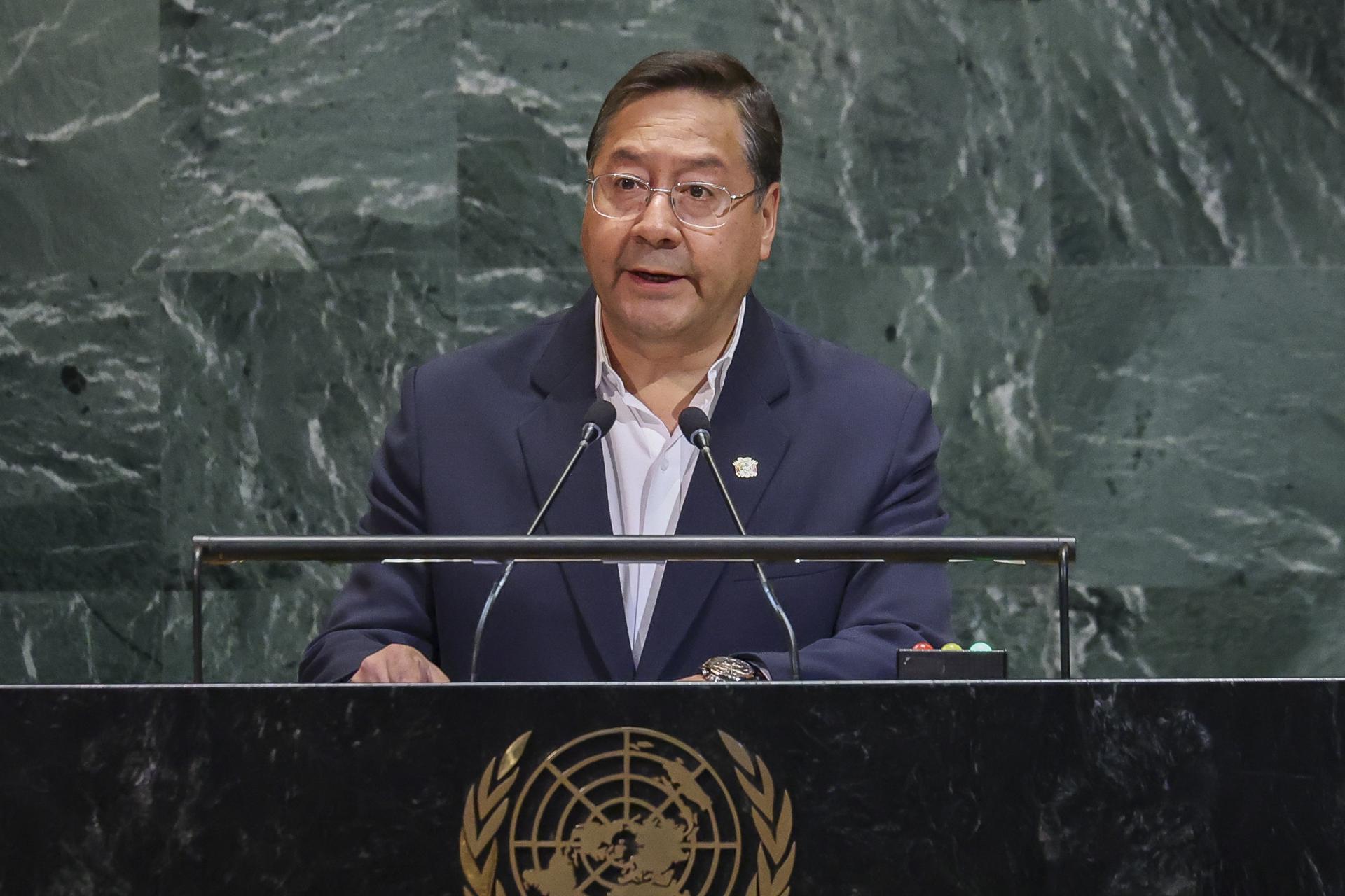 Foto de archivo del presidente de Bolivia Luis Arce. EFE/SARAH YENESEL