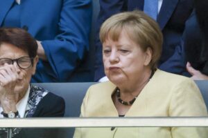 La excanciller alemana Angela Merkel, en una fotografía de archivo. EFE/HANNIBAL HANSCHKE