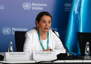 La directora general de la Unión Internacional para la Conservación de la Naturalez (UICN), Grethel Aguilar, en una imagen de archivo. EFE/ Ernesto Guzmán