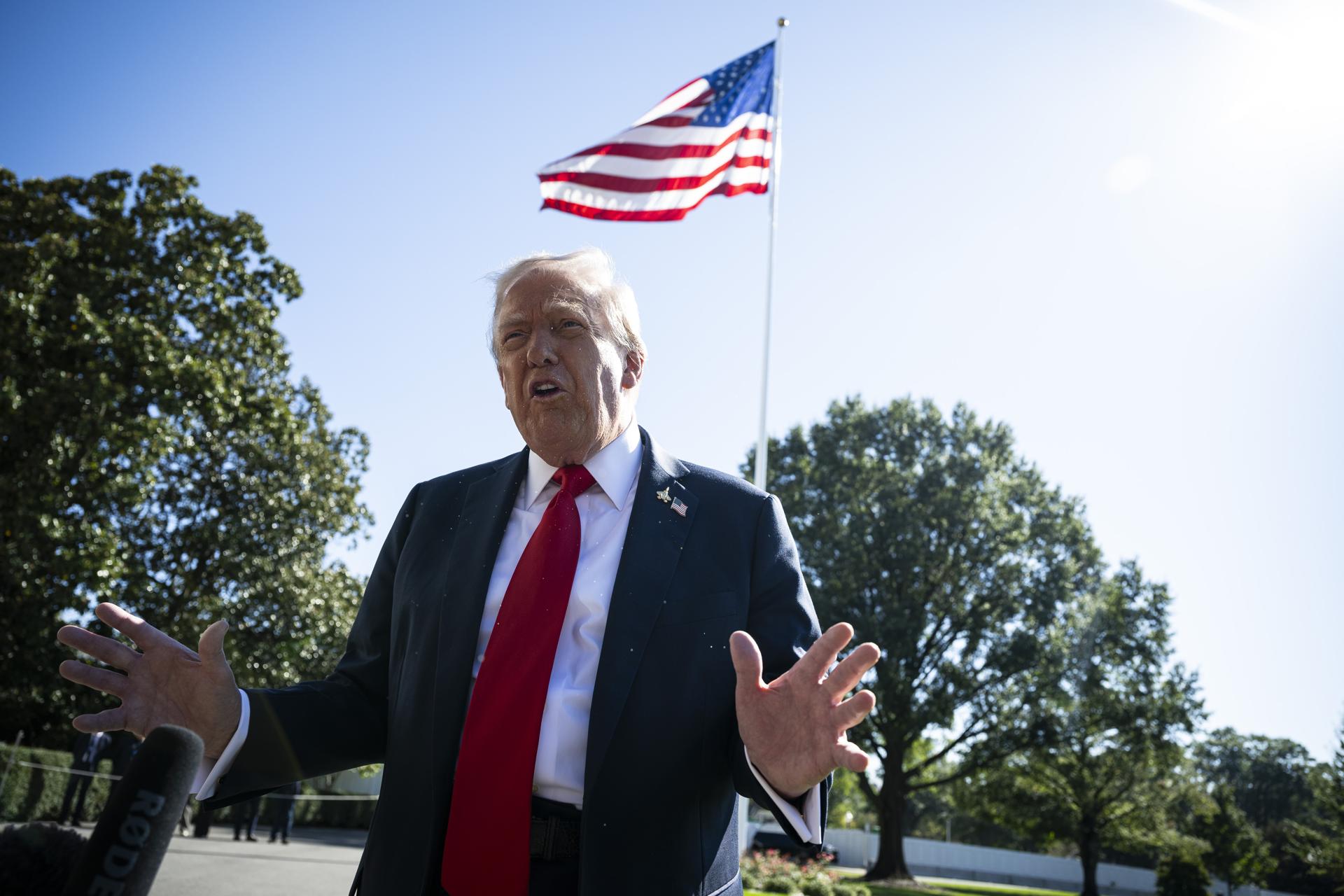 El presidente de Estados Unidos, Donald Trump. EFE/GRAEME SLOAN