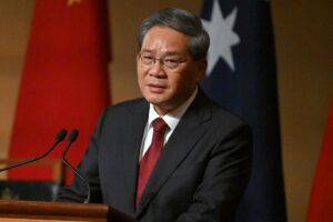 Foto de archivo del primer ministro chino Li Qiang. EFE/MICK TSIKAS
