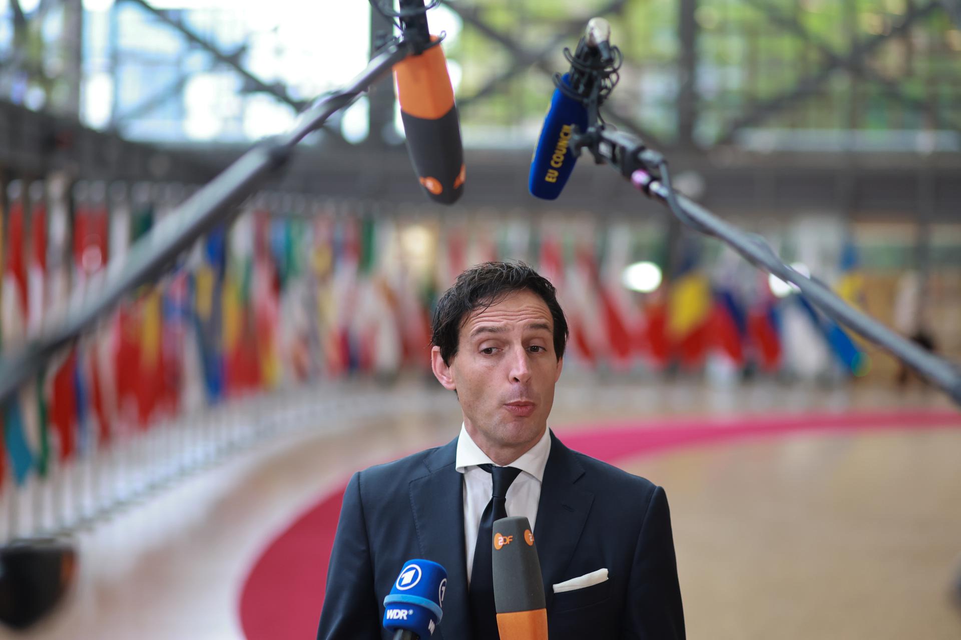 El comisario europeo de Acción Climática, Wopke Hoekstra, en una imagen de archivo. EFE/EPA/OLIVIER HOSLET