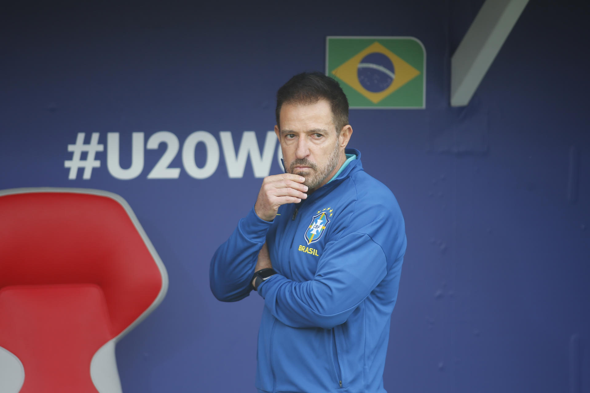 Ramón Menezes fue destituido como seleccionador de Brasil al ser eliminado del Mundial Sub-20 de Chile. EFE/Esteban Garay
