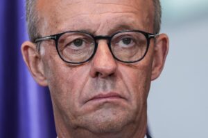 El canciller alemán, Friedrich Merz, en una imagen del 9 de octubre de 2025. EFE/EPA/FILIP SINGER