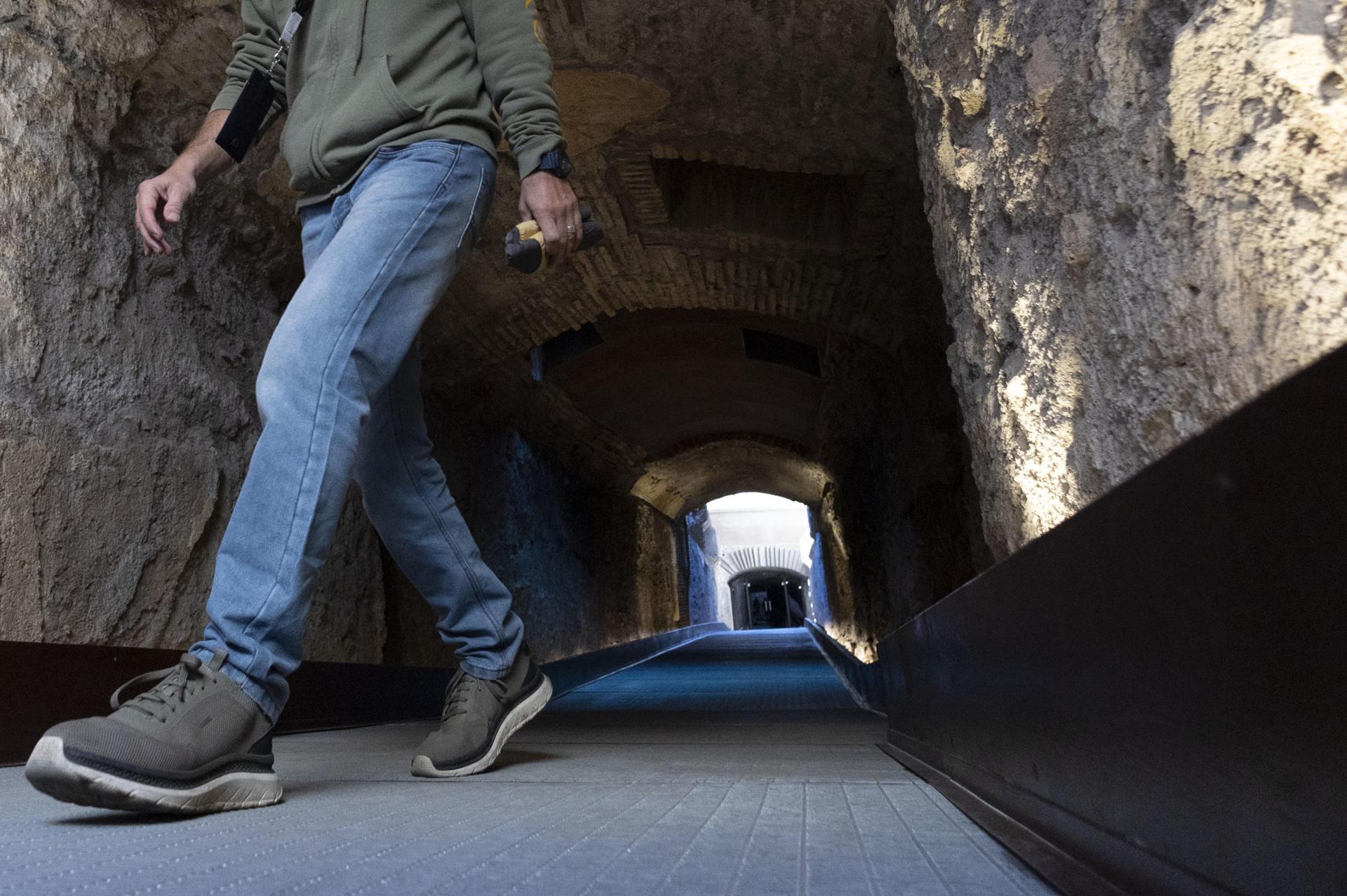 El Pasaje del Emperador Cómodo (Passaggio di Commodo) se ve en el Parque Arqueológico del Coliseo en Roma, Italia, 07 de octubre de 2025. Ha sido inaugurado en el Coliseo y ahora está abierto al público. (Italia, Roma) EFE/EPA/ANSA/MASSIMO PERCOSSI