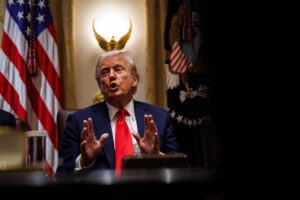 El presidente de EE.UU., Donald Trump. EFE/EPA/SAMUEL CORUM / POOL