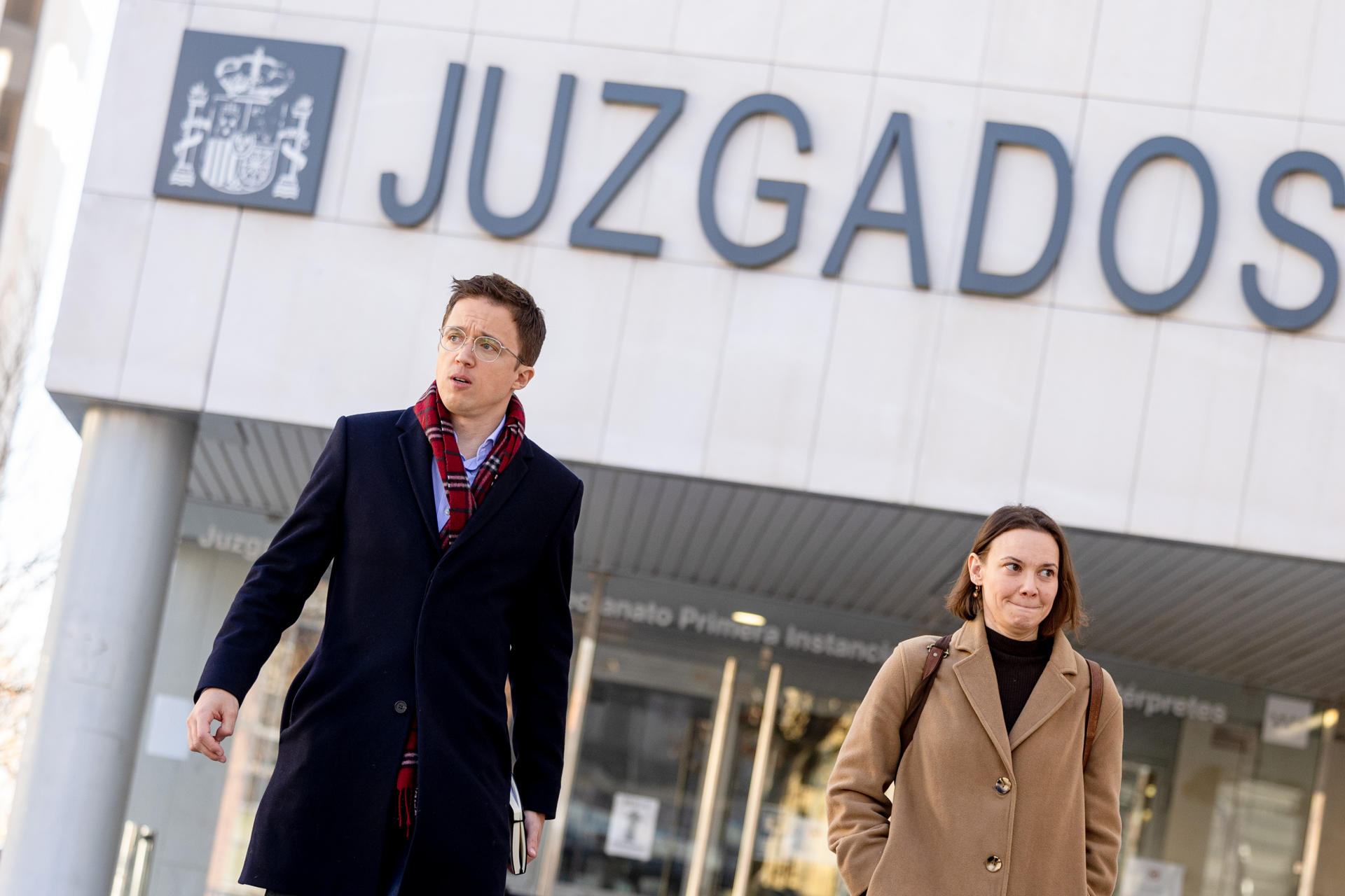 Imagen de archivo del exdiputado de Sumar y cofundador de Podemos Íñigo Errejón en los juzgados de Plaza de Castilla, en Madrid. EFE/Daniel González