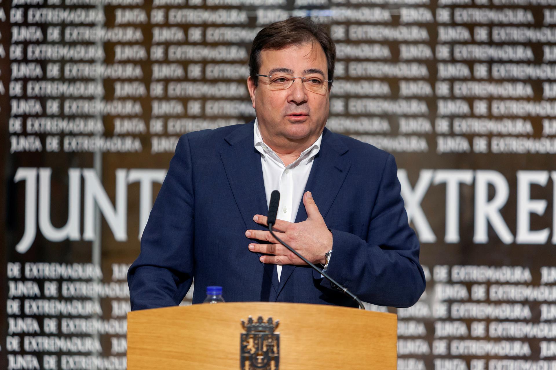 El presidente de la Junta de Extremadura, Guillermo Fernández Vara. EFE/Jero Morales