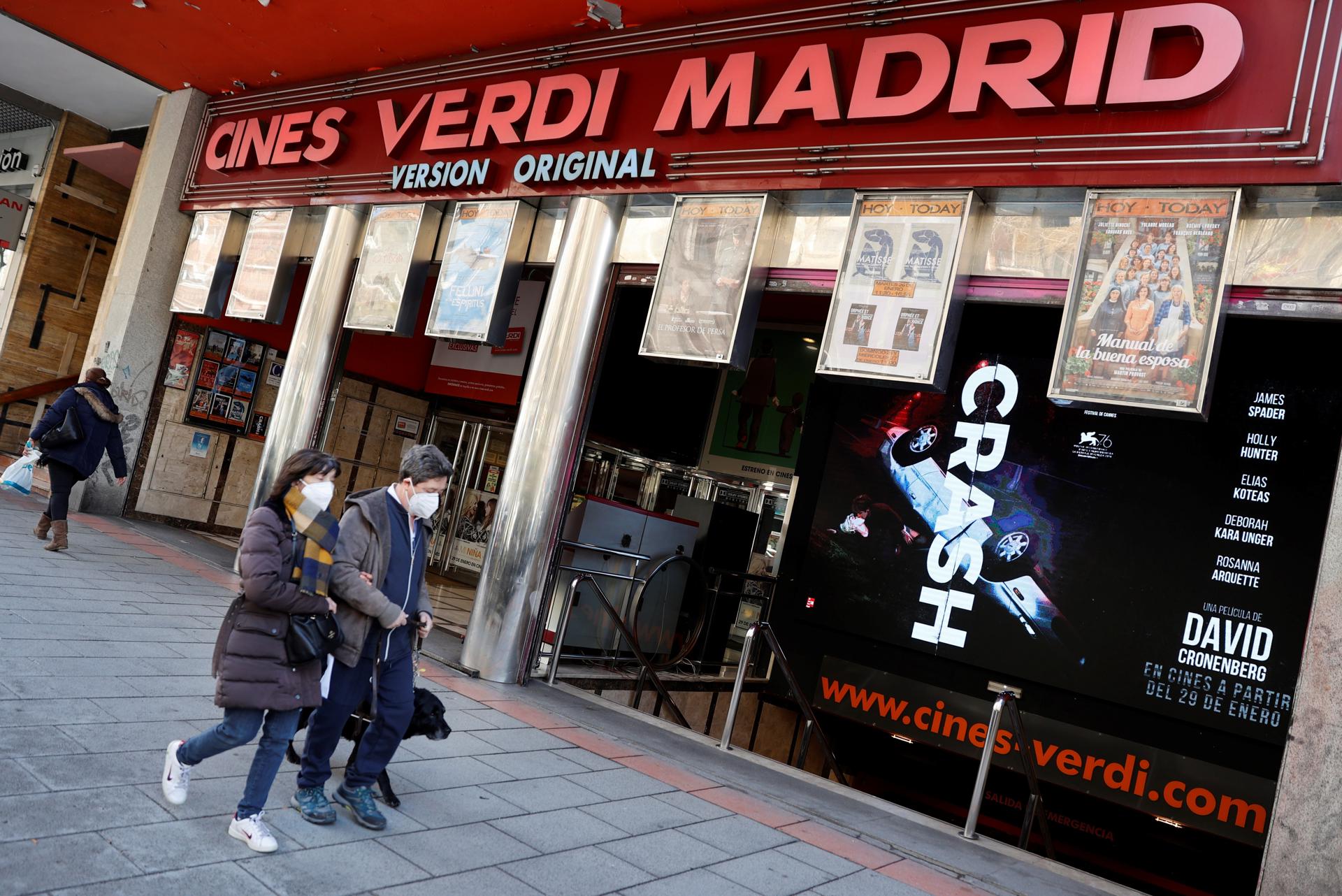 Entrada cines Verdi en la calle Bravo Murillo de Madrid. EFE/Mariscal