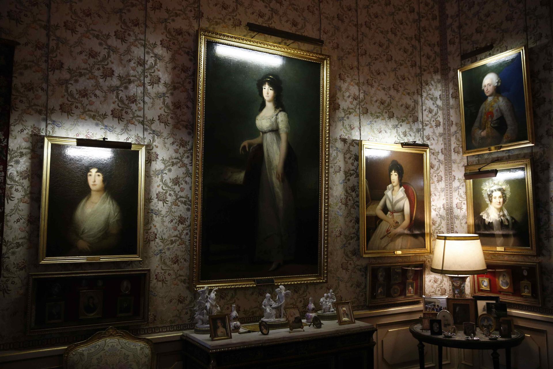 Vista de una de las dependencias del Palacio de Liria (Madrid) . EFE/ Paco Campos