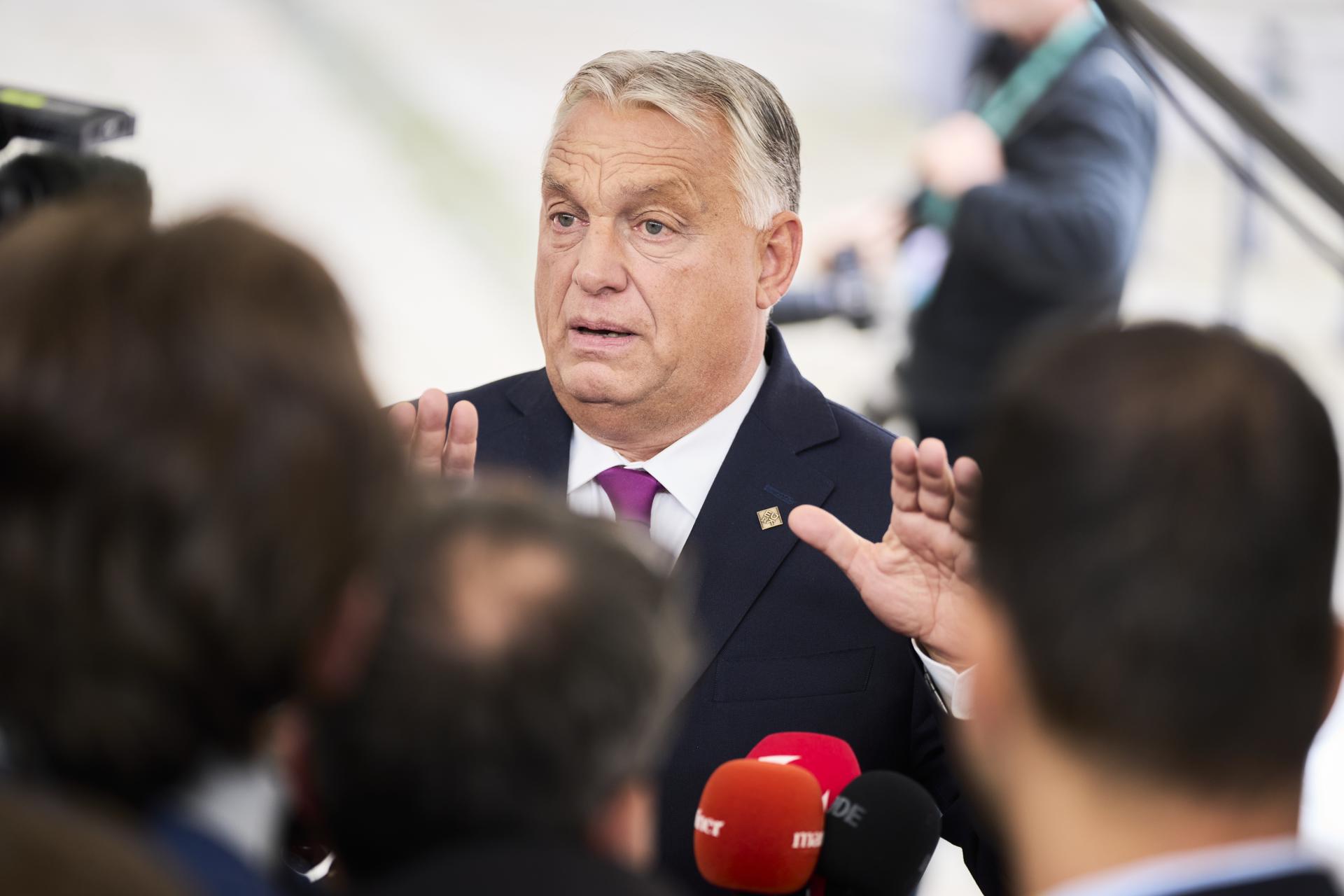 El primer ministro de Hungría, Viktor Orbán, en Copenhague. EFE/EPA/THOMAS TRAASDAHL DENMARK OUT