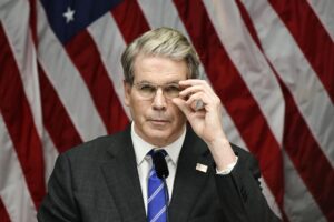 Fotografía de archivo del secretario del Tesoro de Estados Unidos, Scott Bessent. EFE/EPA/Magnus Lejhall SWEDEN OUT