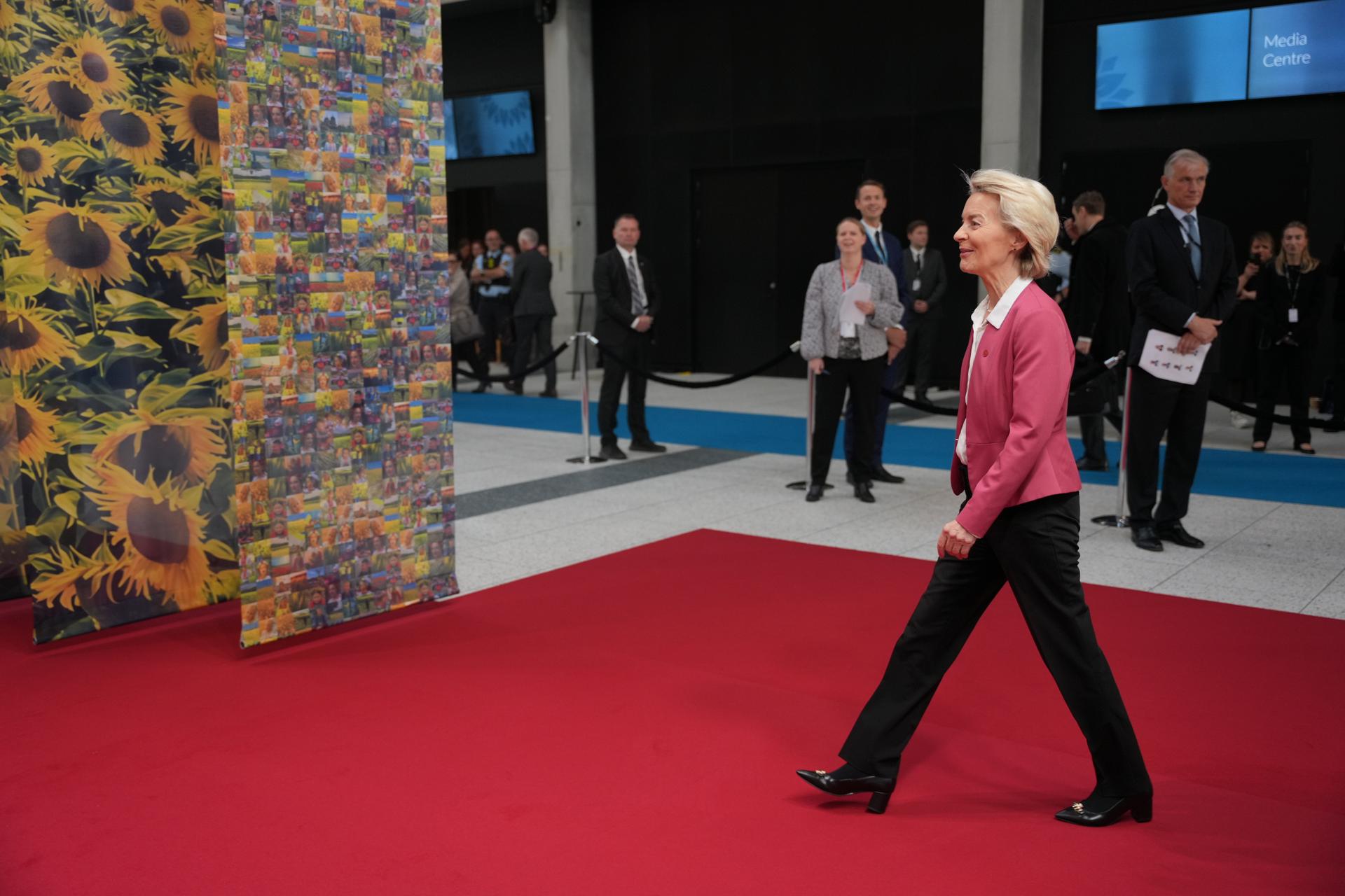 La presidenta de la Comisión Europea Ursula von der Leyen. EFE/EPA/EMIL HELMS DENMARK OUT
