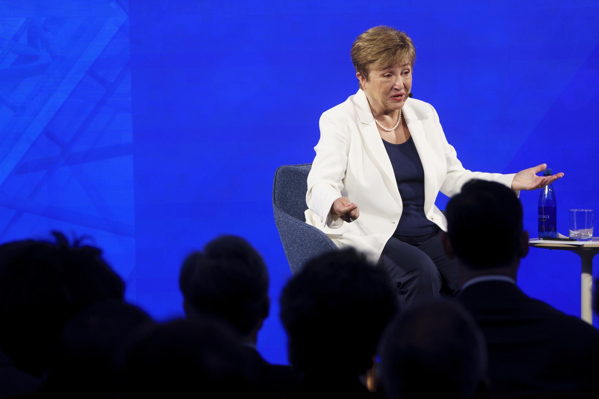 La directora gerente del FMI, Kristalina Georgieva. EFE/EPA/WILL OLIVER