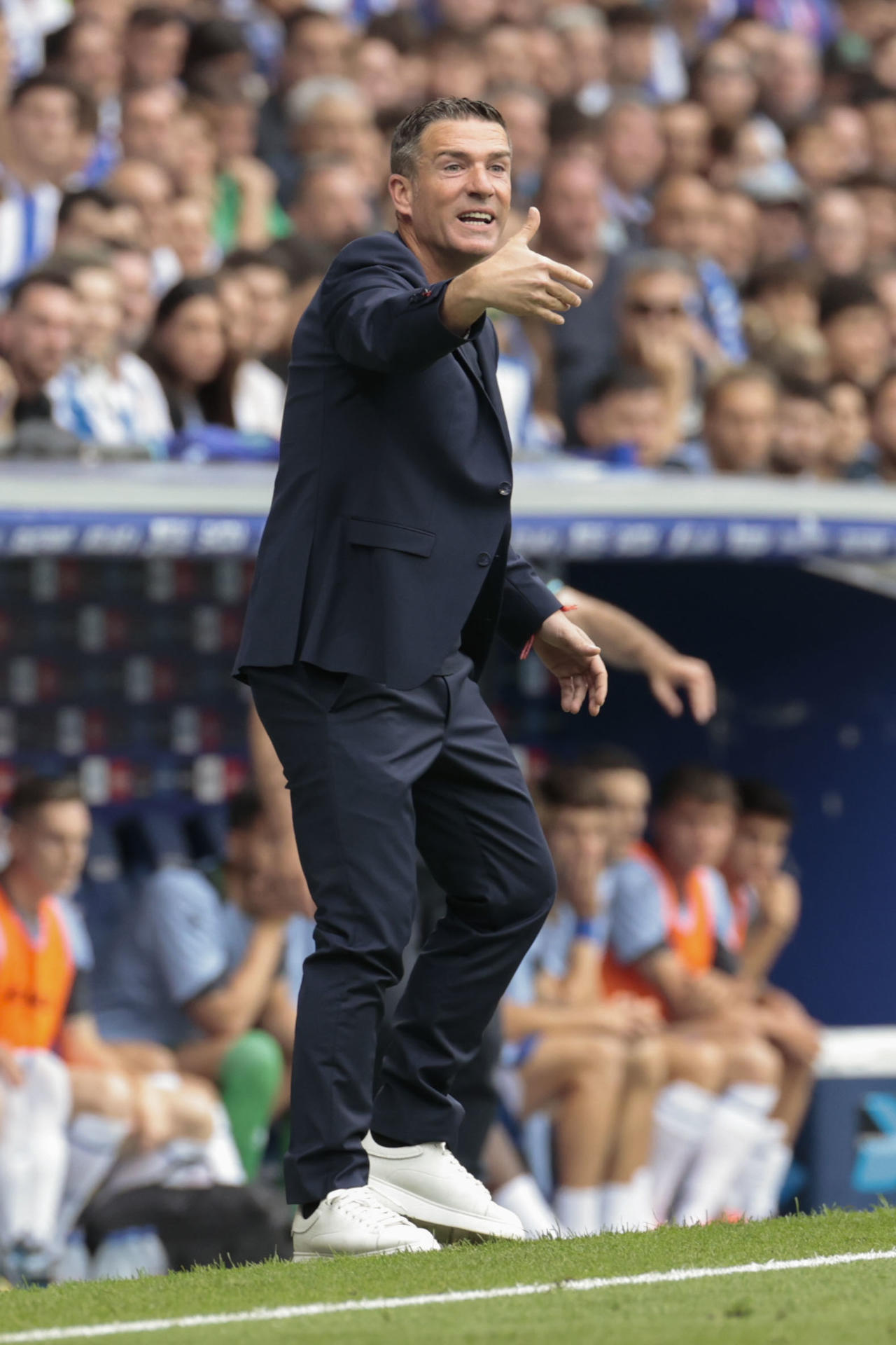 Foto de archivo, en su anterior etapa como entrenador del Oviedo, de Luis Carrión. EFE/Toni Albir