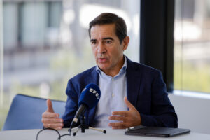 El presidente del BBVA, Carlos Torres, en una entrevista reciente con EFE. EFE/Daniel González