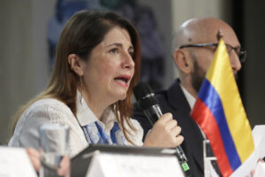 Fotografía de archivo de la defensora del pueblo de Colombia, Iris Marín. EFE/ Carlos Ortega