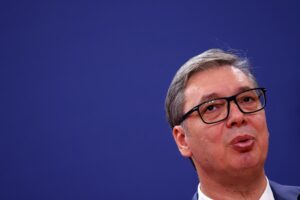 El presidente serbio, Aleksandar Vučić, en una fotografía de archivo. EFE/ANDREJ CUKIC