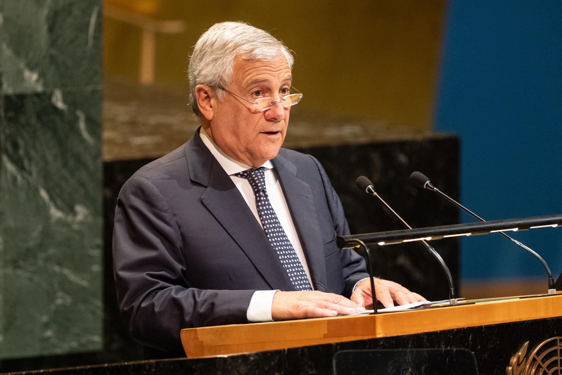 Imagen de Archivo del ministro de Asuntos Exteriores de Italia, Antonio Tajani.
EFE/EPA/LEV RADIN