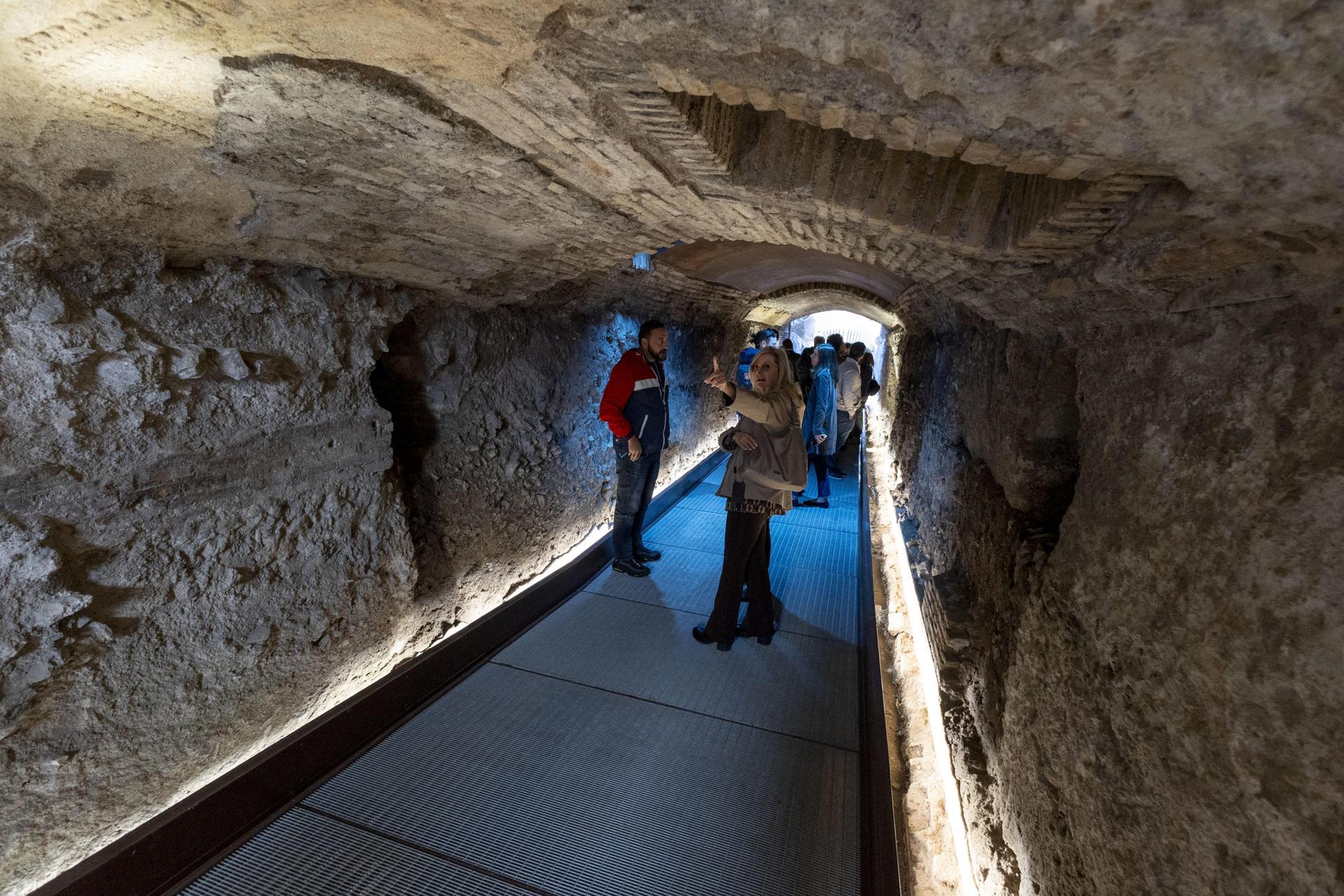 El Pasaje del Emperador Cómodo (Passaggio di Commodo) se ve en el Parque Arqueológico del Coliseo en Roma, Italia, 07 de octubre de 2025. Ha sido inaugurado en el Coliseo y ahora está abierto al público. (Italia, Roma) EFE/EPA/ANSA/MASSIMO PERCOSSI