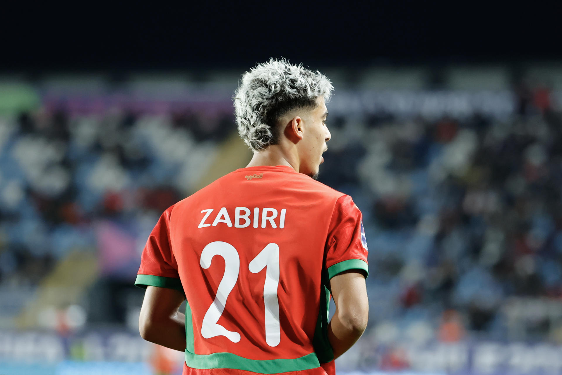 Yassir Zabiri de Marruecos celebra un gol en un partido de octavos de final de la Copa Mundial Sub-20. EFE/ Elvis González